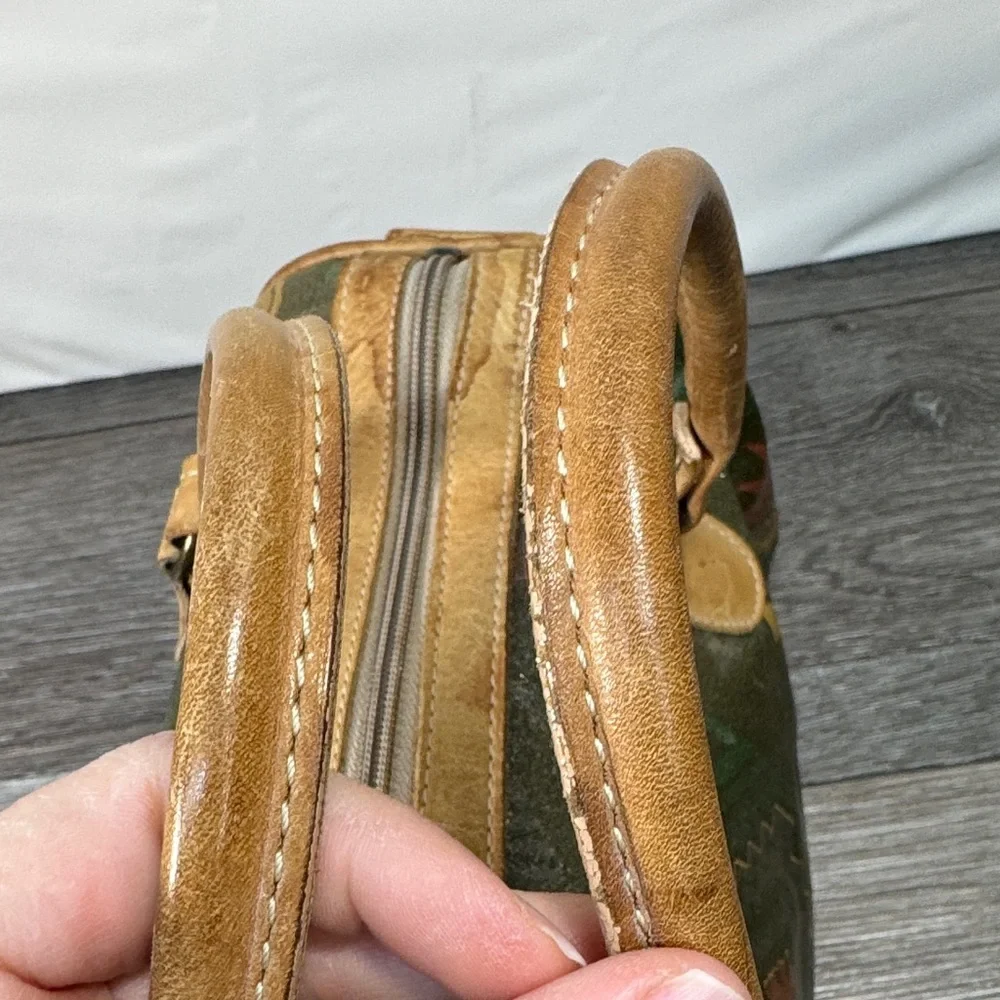 Vintage ORVIS Green and Brown Women's Bag